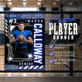 Load image into Gallery viewer, Custom Football Vinyl Banner (BAN-FBALL1001-ELECTRIC VARSITY)