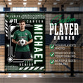Load image into Gallery viewer, Custom Soccer Vinyl Banner (BAN-SOCCER1001-ELECTRIC VARSITY)