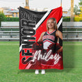 Load image into Gallery viewer, Stripe Senior Cheer Custom Blanket (CHEER1017)