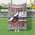 Load image into Gallery viewer, Football Badge Custom Blanket (FBALL1007)