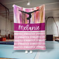 Load image into Gallery viewer, Gymnastics Paint Swatch Custom Blanket (GYM1004)
