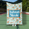 Load image into Gallery viewer, Groovy Pickleball Custom Blanket (PB1004)