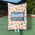 Load image into Gallery viewer, Doodle Grid Pickleball Custom Blanket (PB1006)
