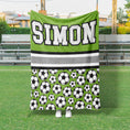 Load image into Gallery viewer, Soccer Splt Custom Blanket (SOCCER1002)