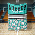 Load image into Gallery viewer, Volleyball Split Custom Blanket (VBALL1002)