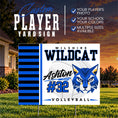 Load image into Gallery viewer, Custom Player Yard Sign (YS1015-SIDELINE STRIPES)