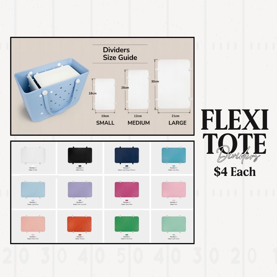Flexi Tote Divider- PRE ORDER CLOSES JUNE 20