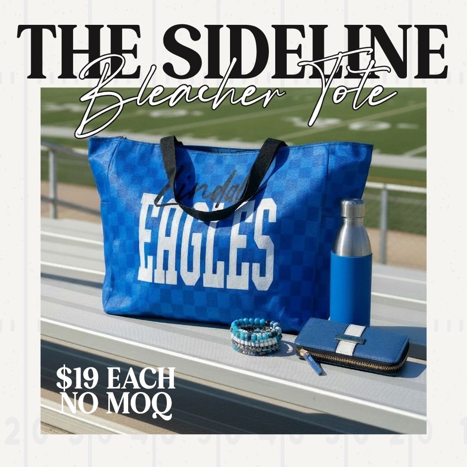 The Sideline Bleacher Tote- PRE ORDER CLOSES EVERY MONDAY