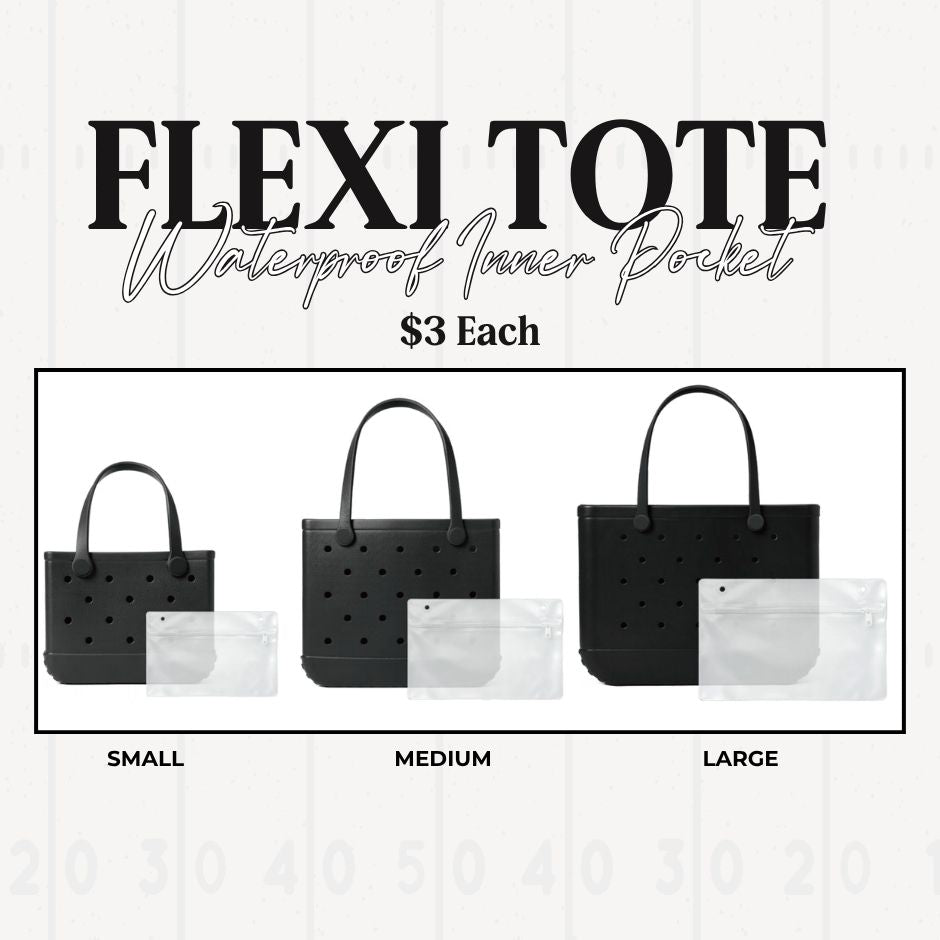 Flexi Tote Waterproof Pocket- PRE ORDER CLOSES JUNE 20