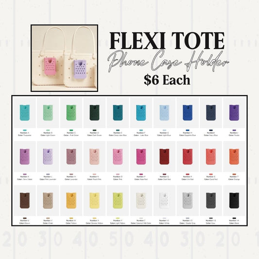 Flexi Tote Phone Case Holder- PRE ORDER CLOSES JUNE 20
