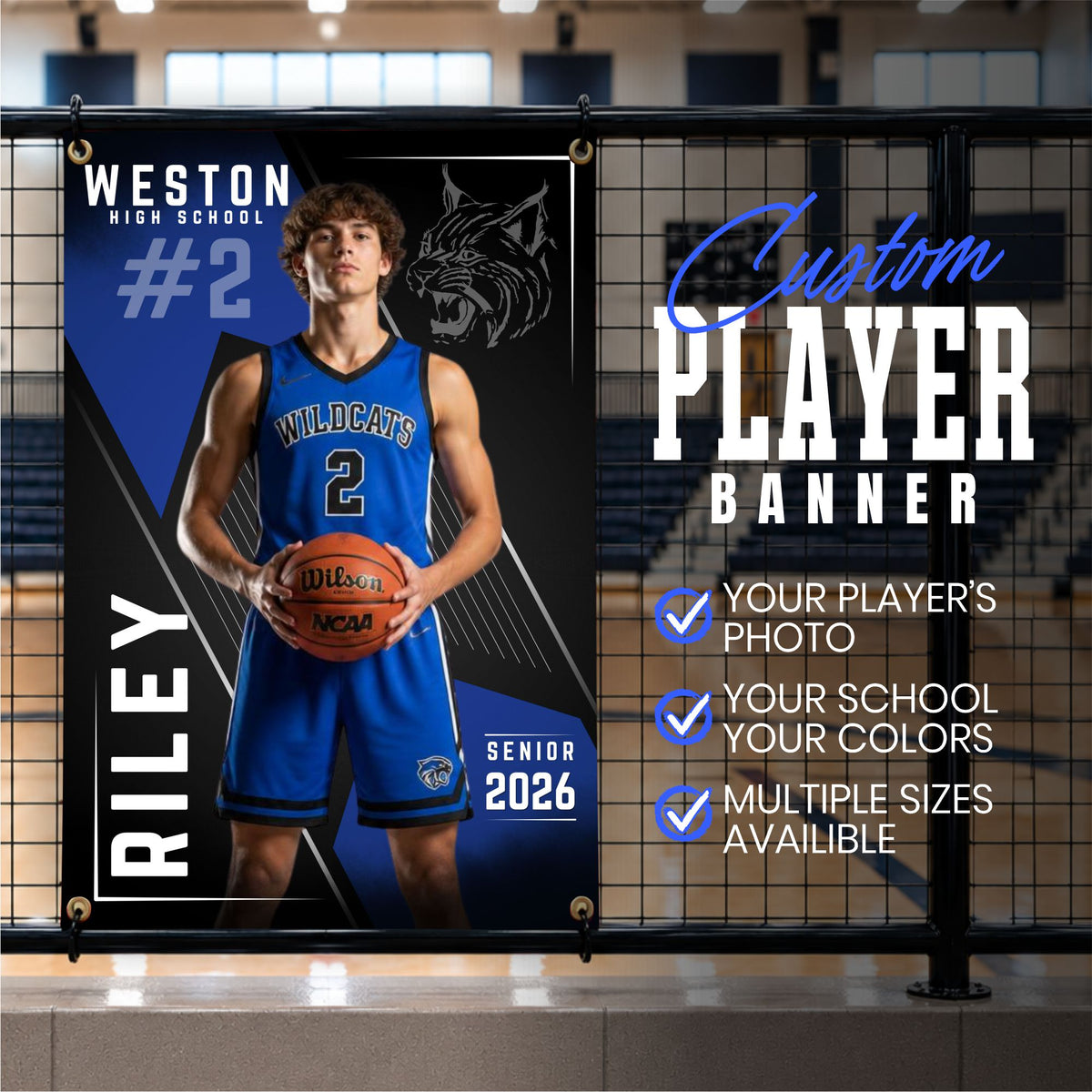 Custom Basketball Player Vinyl Banner (BAN-BSKTB1005-ELITE EDGE)