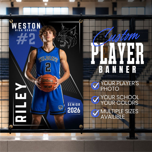 Custom Basketball Player Vinyl Banner (BAN-BSKTB1005-ELITE EDGE)
