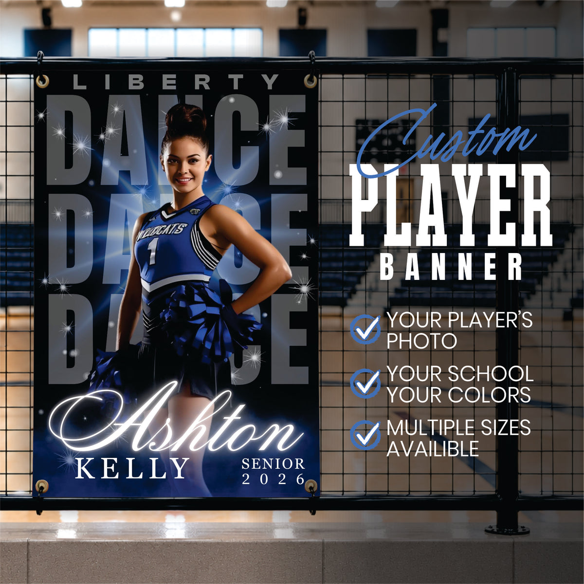Custom Dance Vinyl Banner (BAN-DANCE1005-STACKED STARLIGHT)