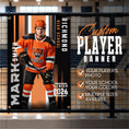 Load image into Gallery viewer, Custom Hockey Vinyl Banner (BAN-HOCKEY1003-VARSITY MESH)
