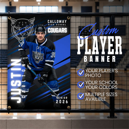 Custom Hockey Vinyl Banner (BAN-HOCKEY1004-POWER STREAK)
