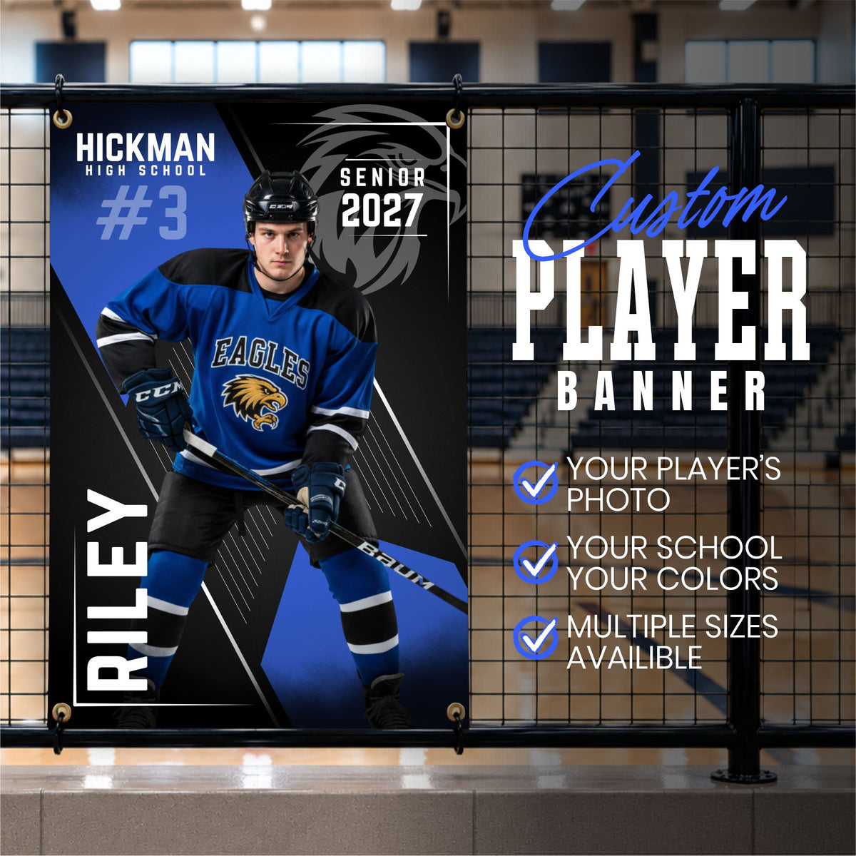 Custom Hockey Vinyl Banner (BAN-HOCKEY1005-ELITE EDGE)
