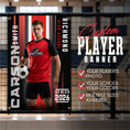 Load image into Gallery viewer, Custom Soccer Vinyl Banner (BAN-SOCCER1003-VARSITY MESH)
