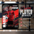 Load image into Gallery viewer, Custom Soccer Vinyl Banner (BAN-SOCCER1004-POWER STREAK)
