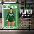 Load image into Gallery viewer, Custom Volleyball Vinyl Banner (BAN-VBALL1001-SENIOR SPLIT)
