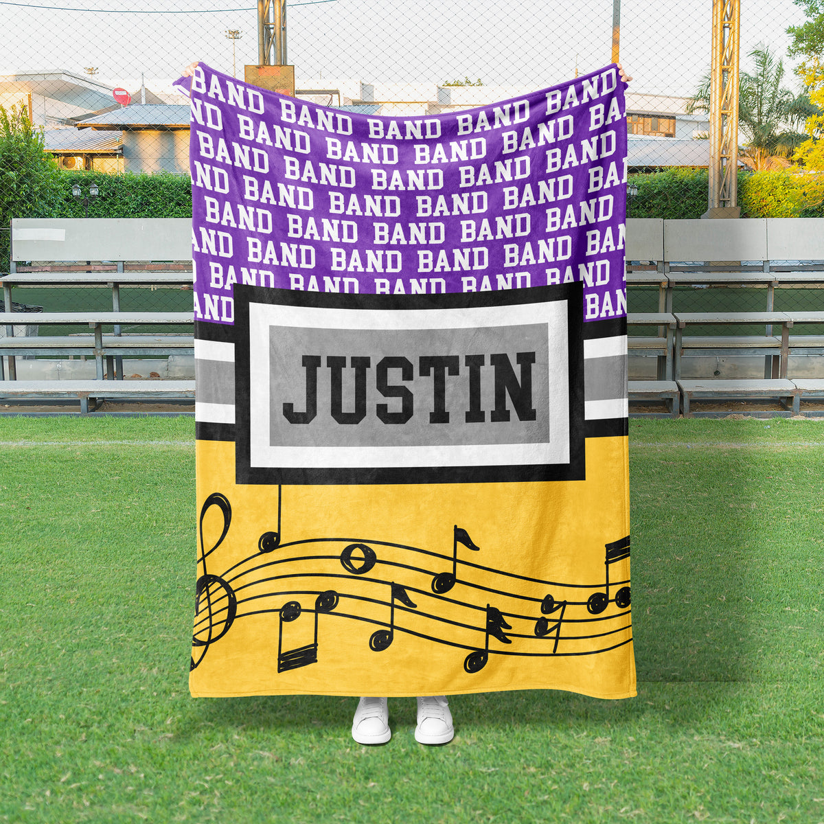 Band Music Notes Custom Blanket (BAND1003)