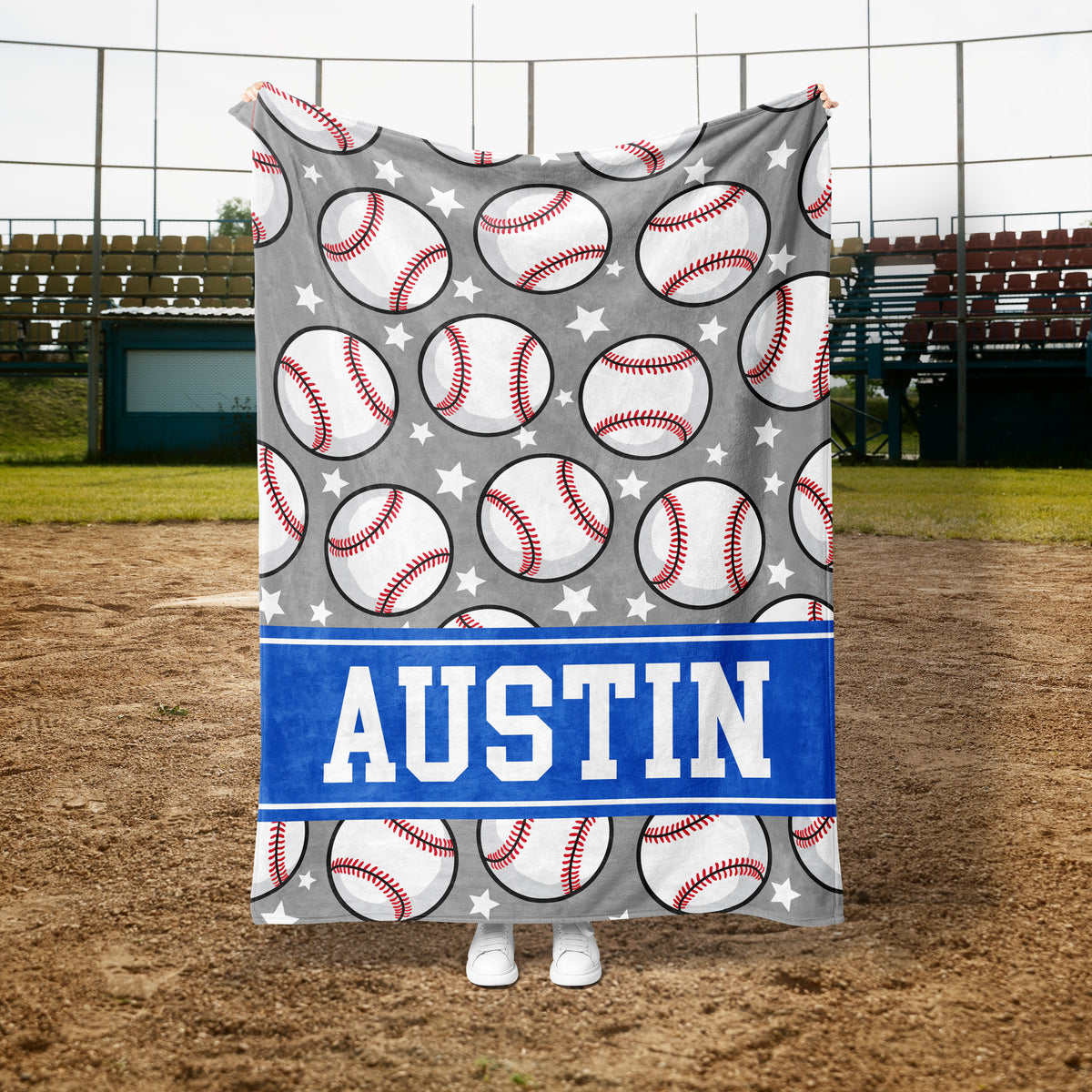 Allstar Baseball Custom Blanket (BASEB1005)