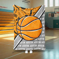 Load image into Gallery viewer, Basketball Action Split Custom Blanket (BSKBALL1003)
