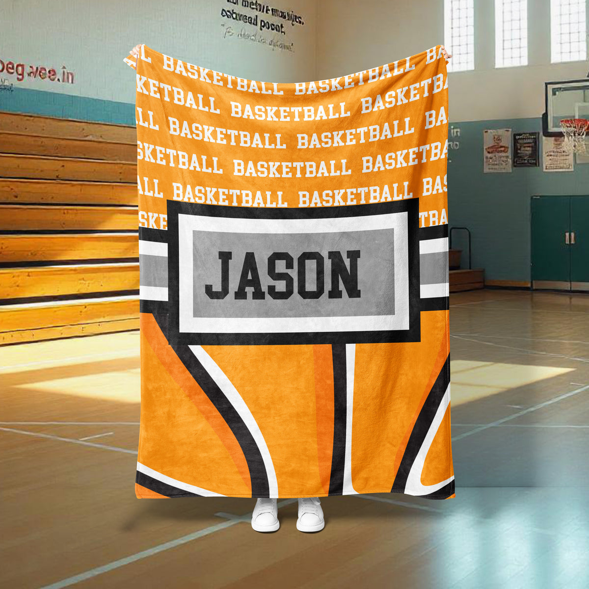 Basketball Zoom Custom Blanket (BSKBALL1004)