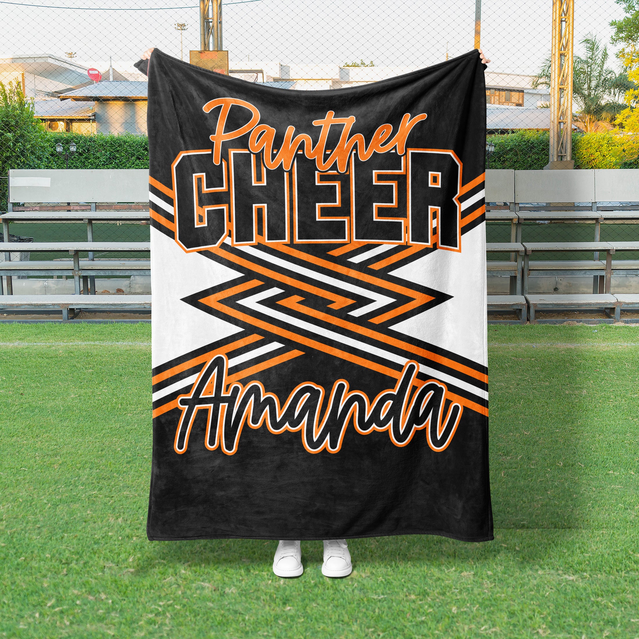 Cheer Ribbon Custom Blanket (CHEER1006)
