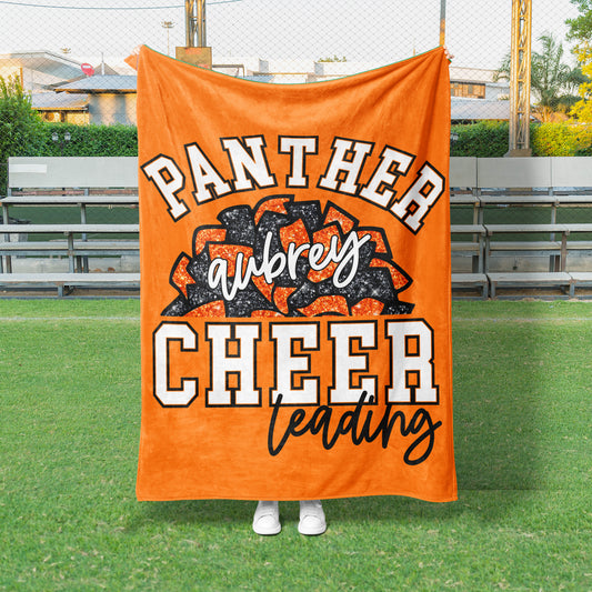 Glitter Cheer Pom Pom Custom Blanket (CHEER1013)