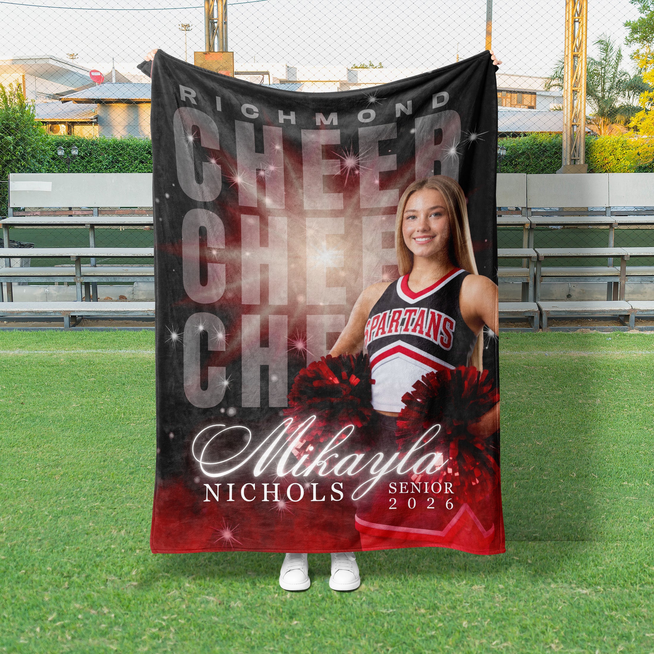 Senior Cheer Custom Blanket (CHEER1016)
