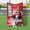Load image into Gallery viewer, Starburst Cheer Custom Senior Blanket (CHEER1019)
