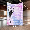 Load image into Gallery viewer, Name Repeat Watercolor Custom Dance Blanket (DANCE1002)
