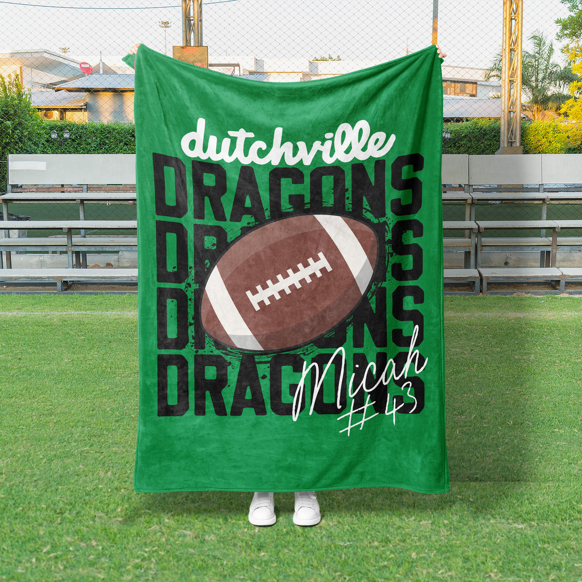 Football Splatter Custom Blanket (FBALL1006)