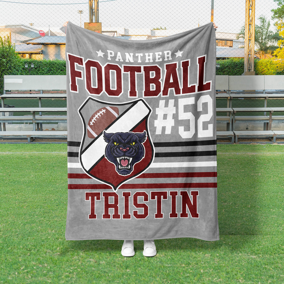 Football Badge Custom Blanket (FBALL1007)