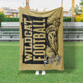 Load image into Gallery viewer, Distressed Football Player Custom Blanket (FBALL1009)
