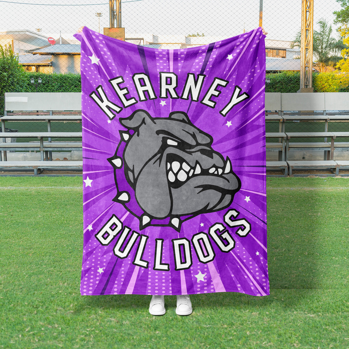Starburst Mascot Custom Spirit Blanket (GS1009)