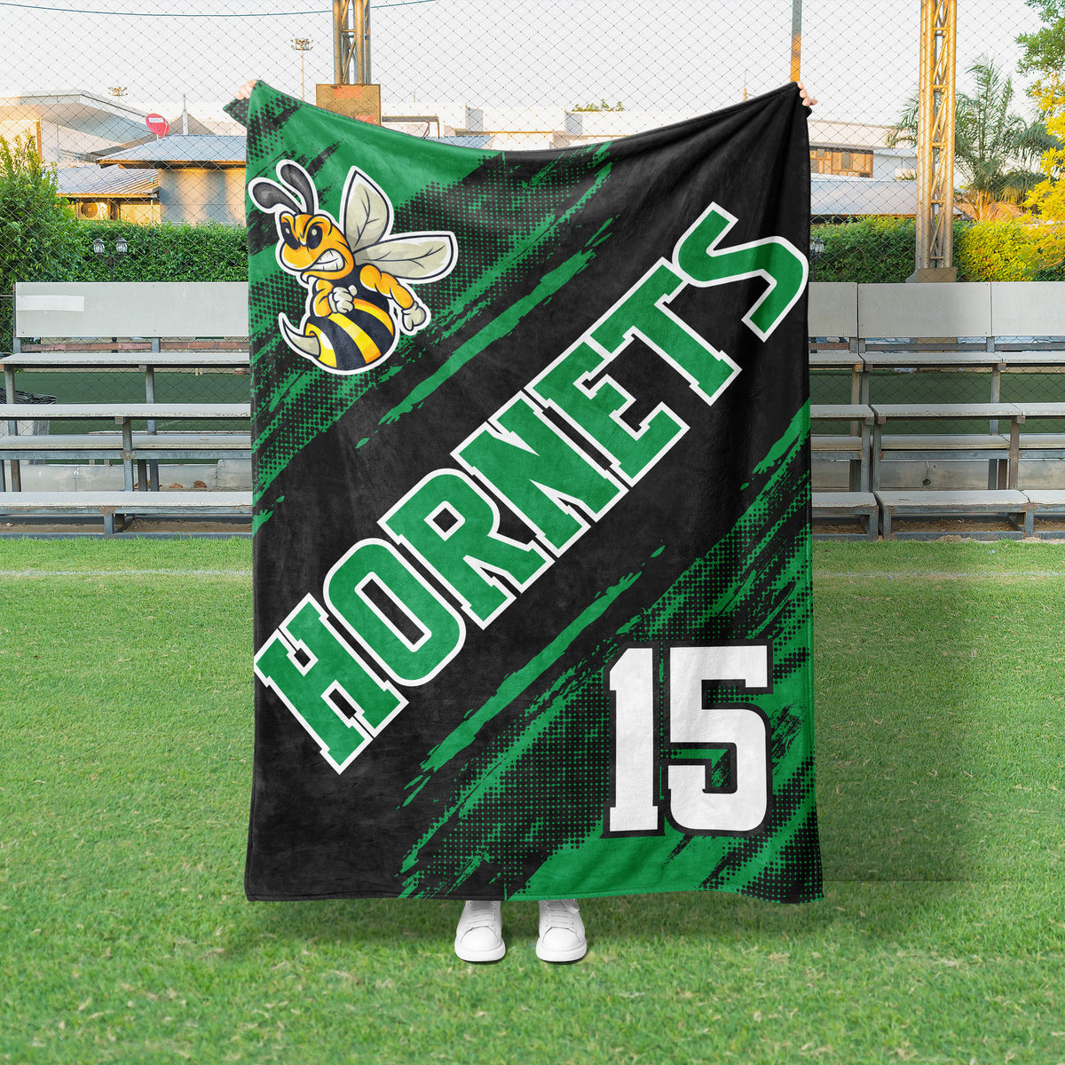 Halftone Split Custom Spirit Blanket (GS1010)