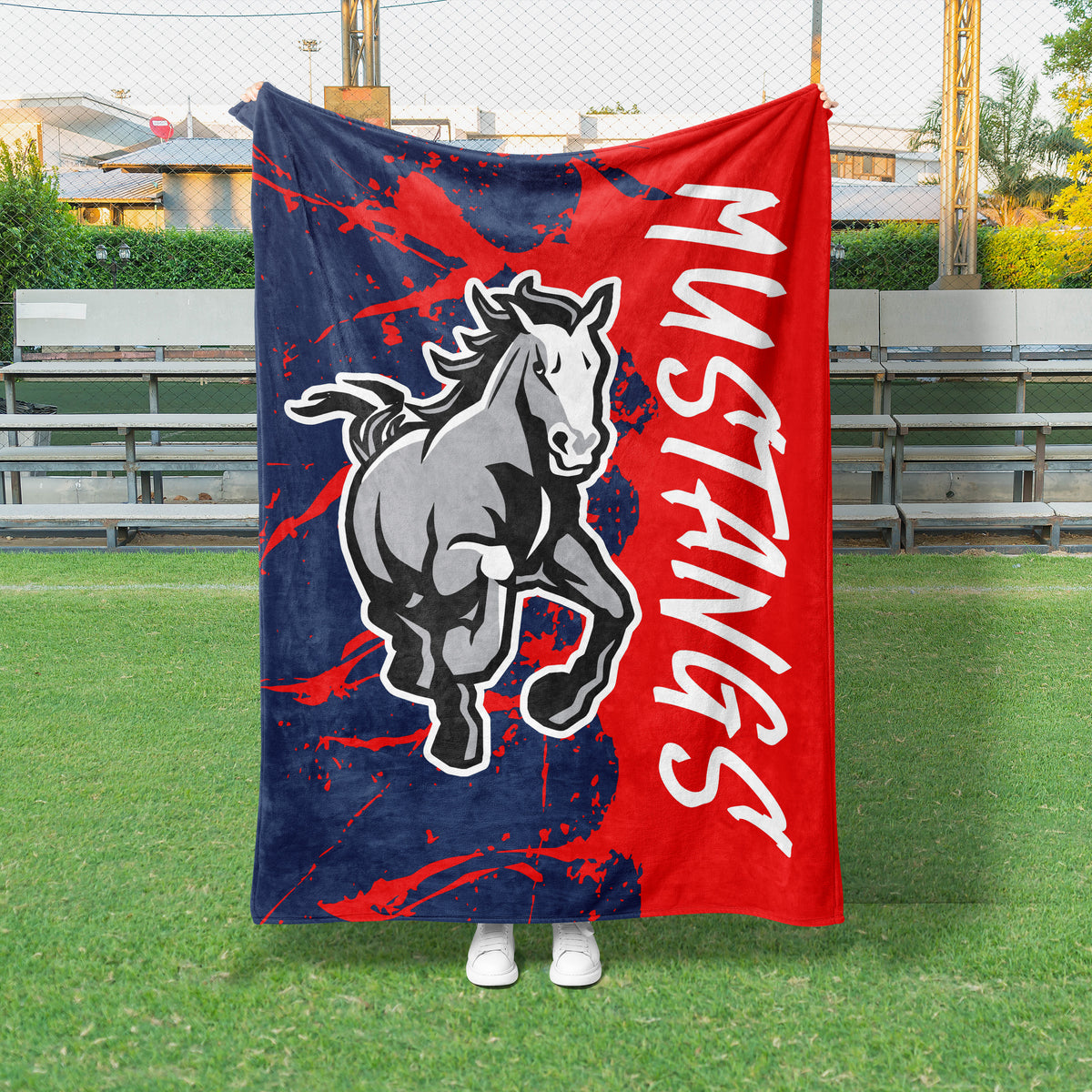 Mascot Splatter Split Custom Spirit Blanket (GS1013)