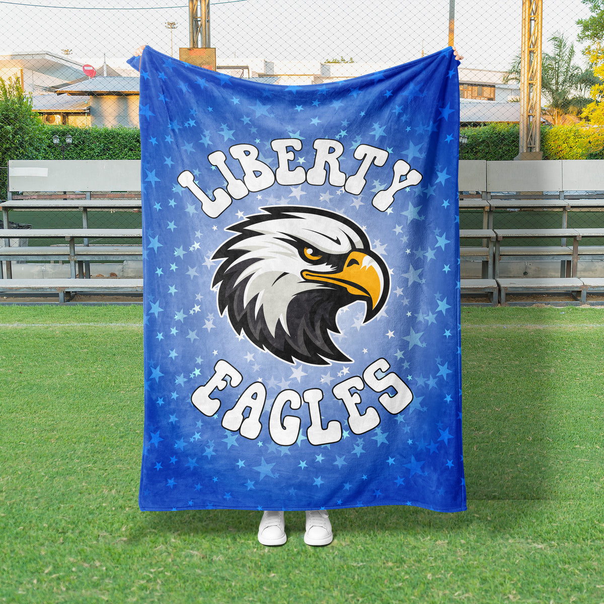 Starburst Mascot Custom Spirit Blanket (GS1020)