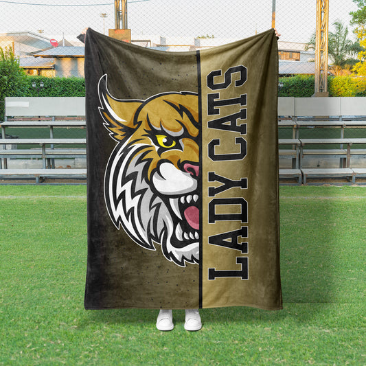 Ombre Mascot Split Custom Spirit Blanket (GS1015)