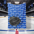 Load image into Gallery viewer, Name Repeat Custom Hockey Blanket (HOCKEY1001)
