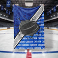 Load image into Gallery viewer, Hockey Action Custom Blanket (HOCKEY1003)
