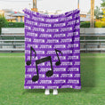 Load image into Gallery viewer, Name Repeat Custom Band Blanket (BAND1001)
