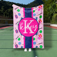Load image into Gallery viewer, Preppy Pickleball Custom Blanket (PB1002)
