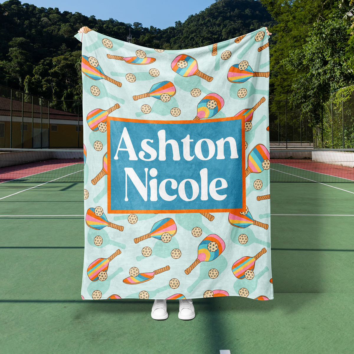 Groovy Pickleball Custom Blanket (PB1004)