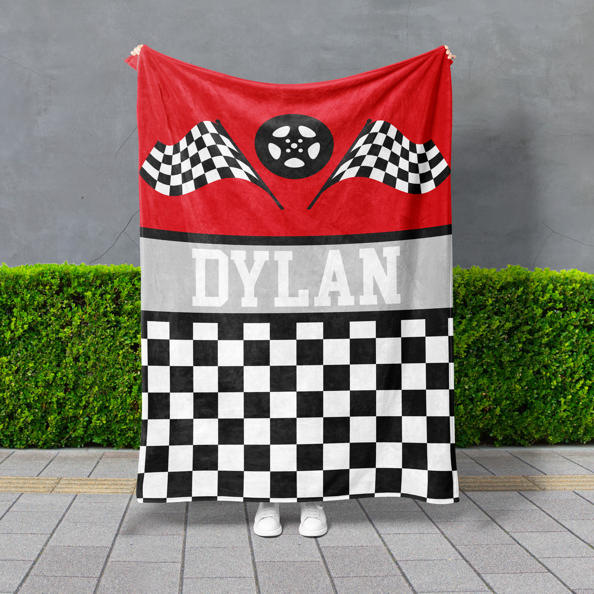 Racing Checkered Custom Blanket (RACE1001)