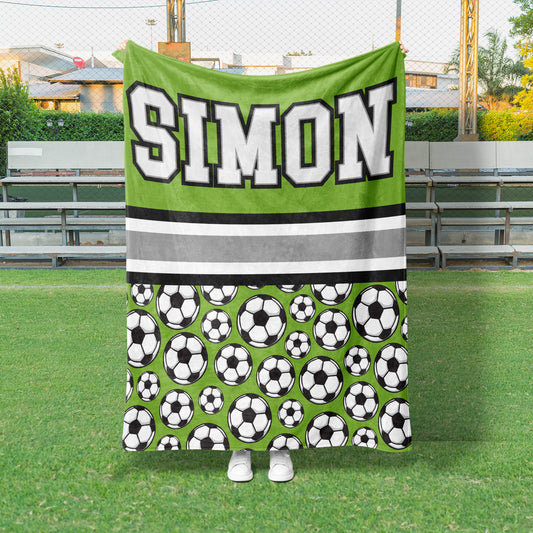 Soccer Splt Custom Blanket (SOCCER1002)