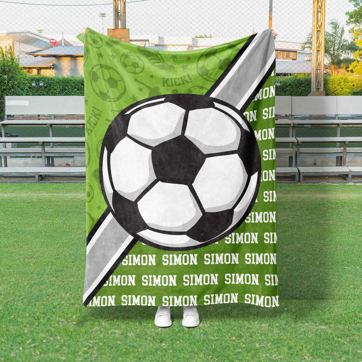 Soccer Action Custom Blanket (SOCCER1003)