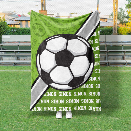Soccer Action Custom Blanket (SOCCER1003)