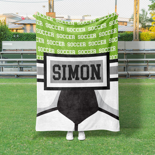 Soccer Zoom Custom Blanket (SOCCER1004)